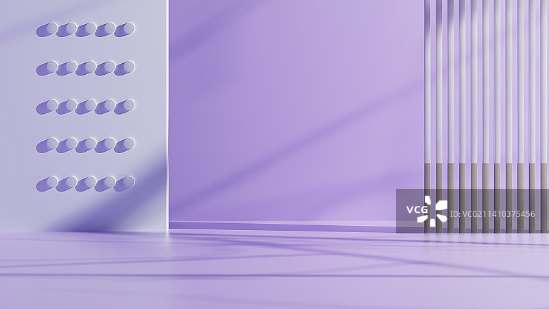 3D室内极简风格背景墙图片素材