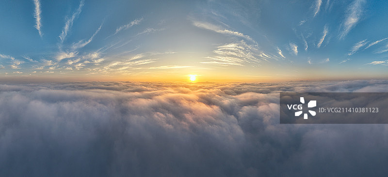 云海日出全景图片素材
