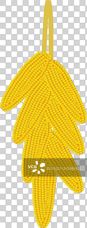 卡通节日饮食美味食物食品小吃玉米苞米谷物粮食扁平矢量插画免抠元素图片素材