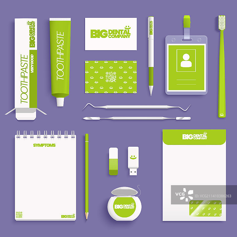 口腔医学企业标识逼真模型图片素材