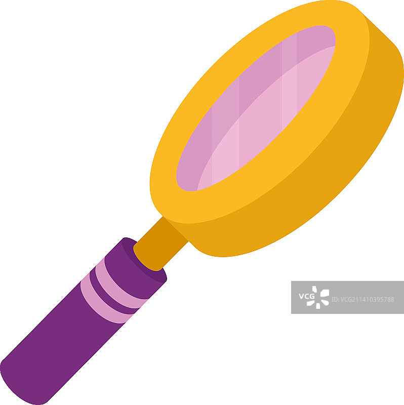 2.5D放大镜图片素材