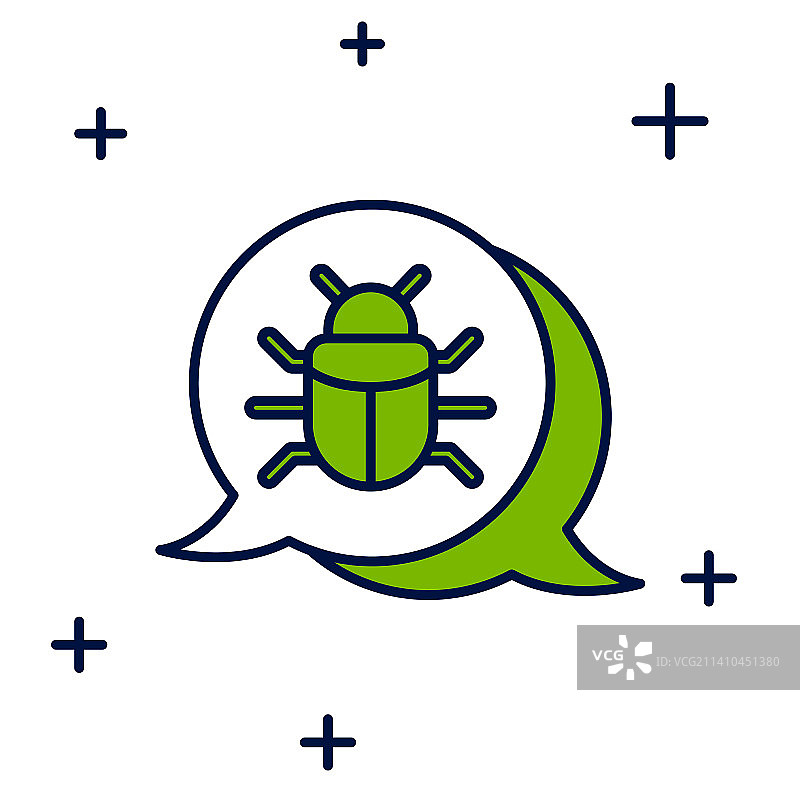 系统漏洞概念轮廓图标图片素材