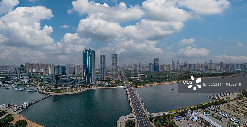 日照 东港区 地标 航拍素材 山东 日照市 城市 商业 风光图片素材