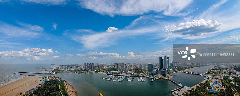 日照 东港区 地标 航拍素材 山东 日照市 城市 商业 风光图片素材