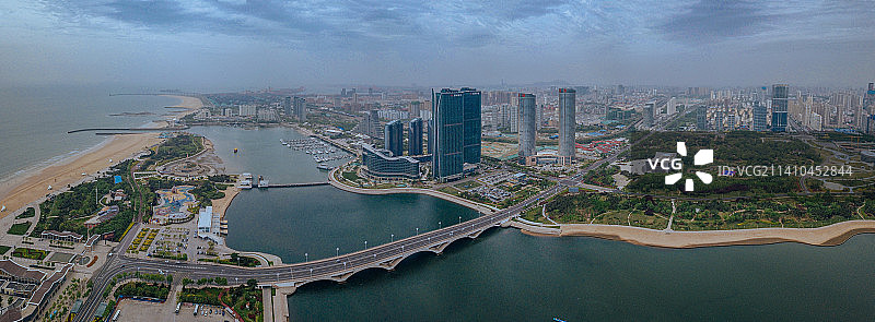 日照 东港区 地标 航拍素材 山东 日照市 城市 商业 风光图片素材