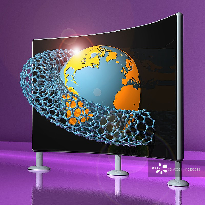 纳米技术研究概念图图片素材