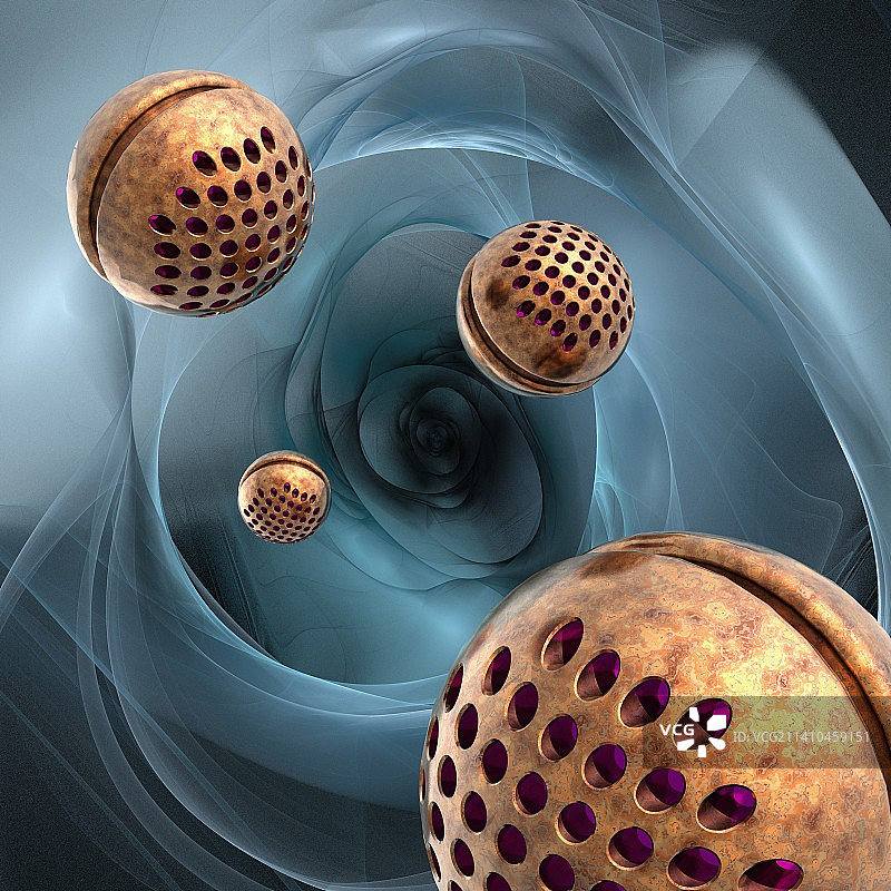 纳米机器人，艺术作品图片素材