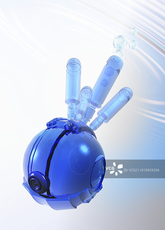 纳米机器人概念艺术作品图片素材