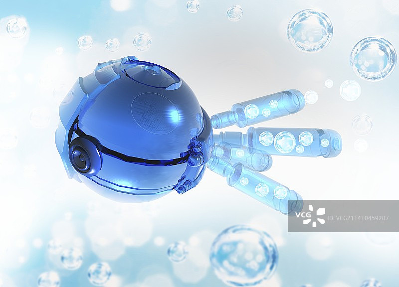纳米机器人概念艺术作品图片素材