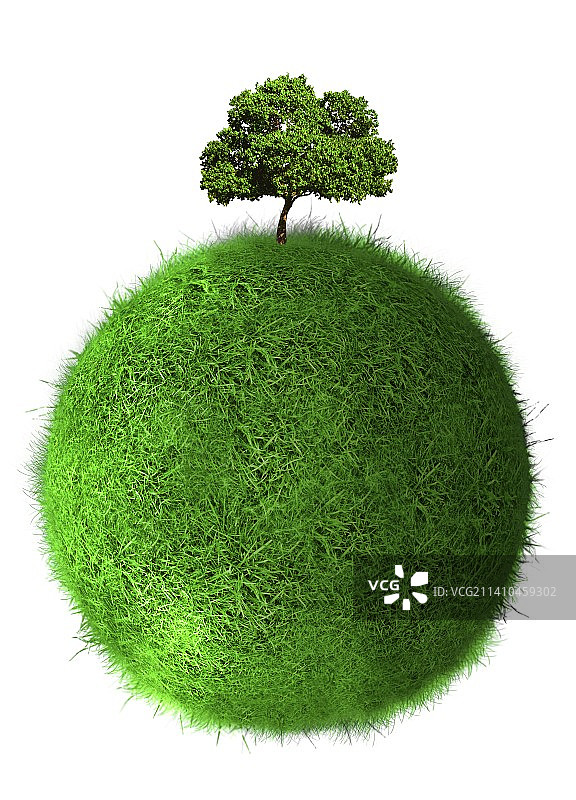 绿色星球概念艺术作品图片素材