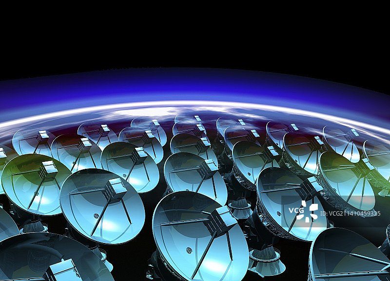 卫星阵列艺术作品图片素材