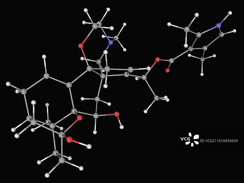 箭毒蛙毒素分子图片素材