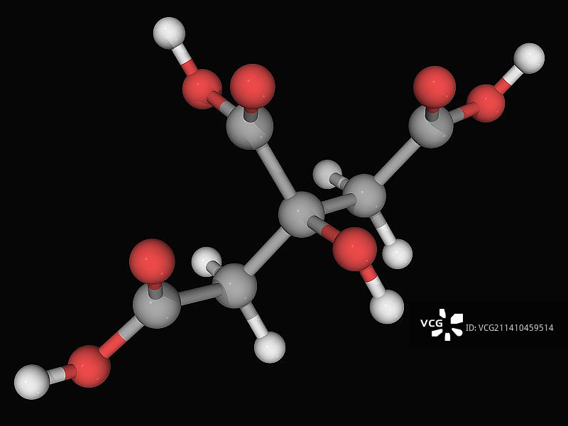 柠檬酸分子图片素材