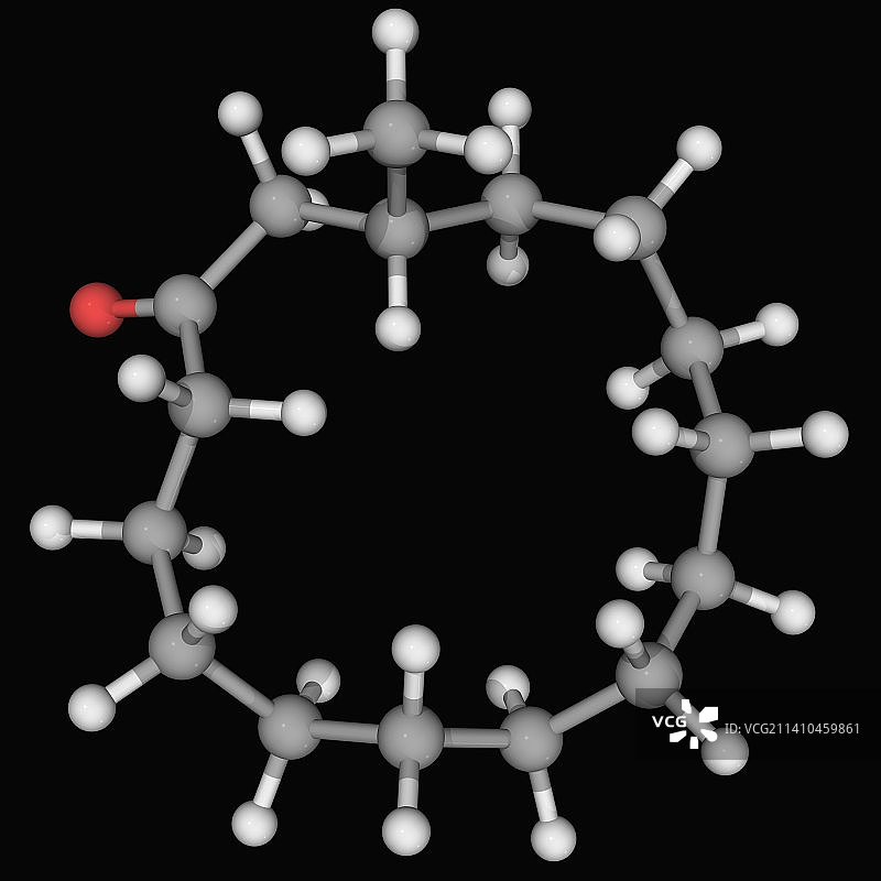 麝香酮分子图片素材