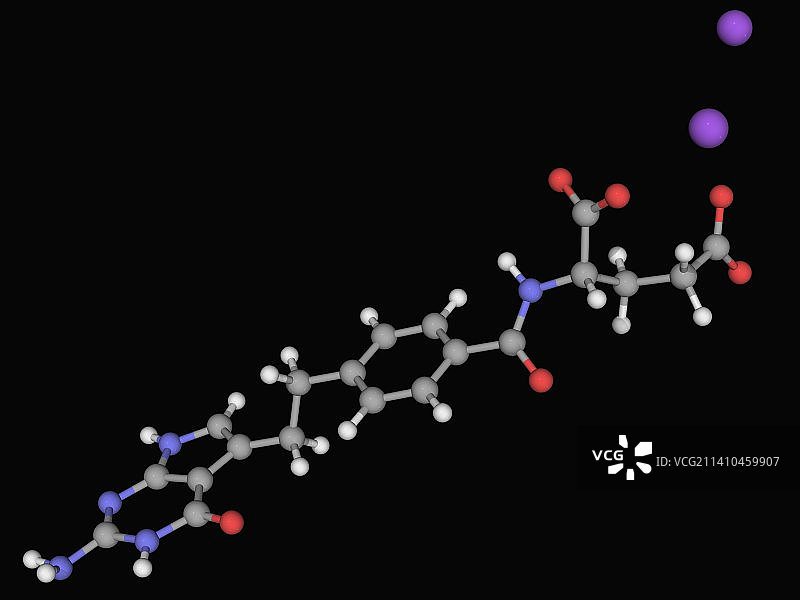 培美曲塞二钠药物分子图片素材