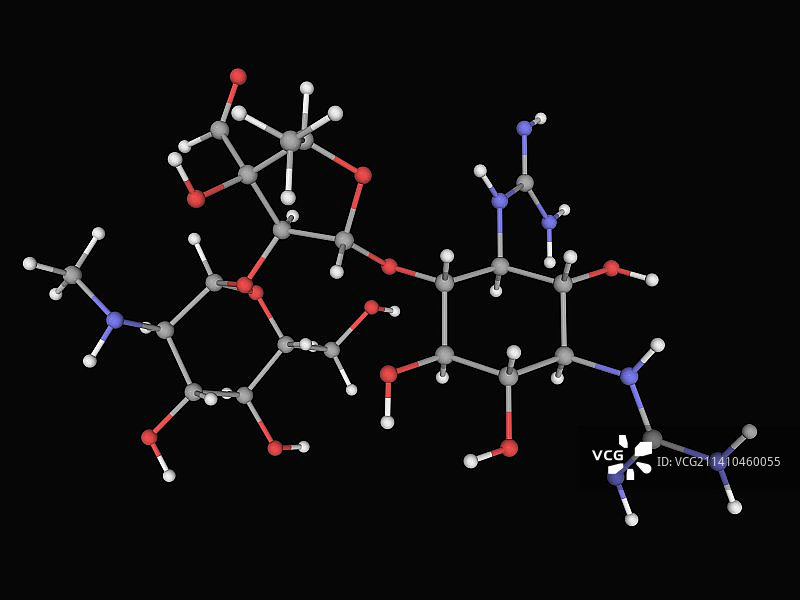 链霉素药物分子图片素材