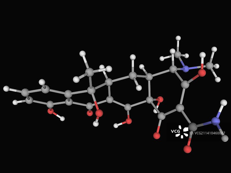 四环素药物分子图片素材