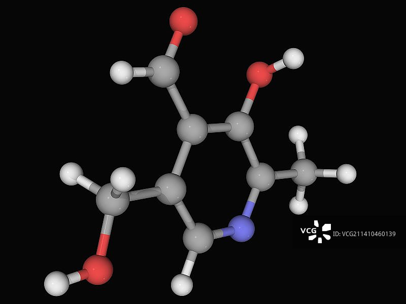 维生素B6吡哆醛分子图片素材