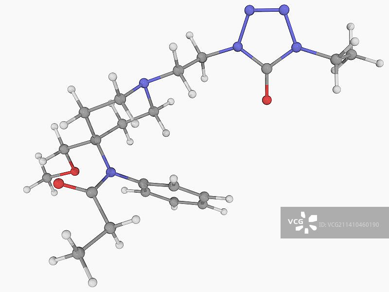 阿芬太尼药物分子图片素材