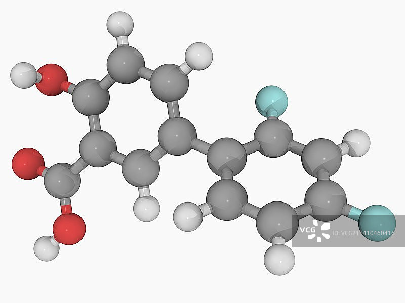 双氟尼柳药物分子图片素材