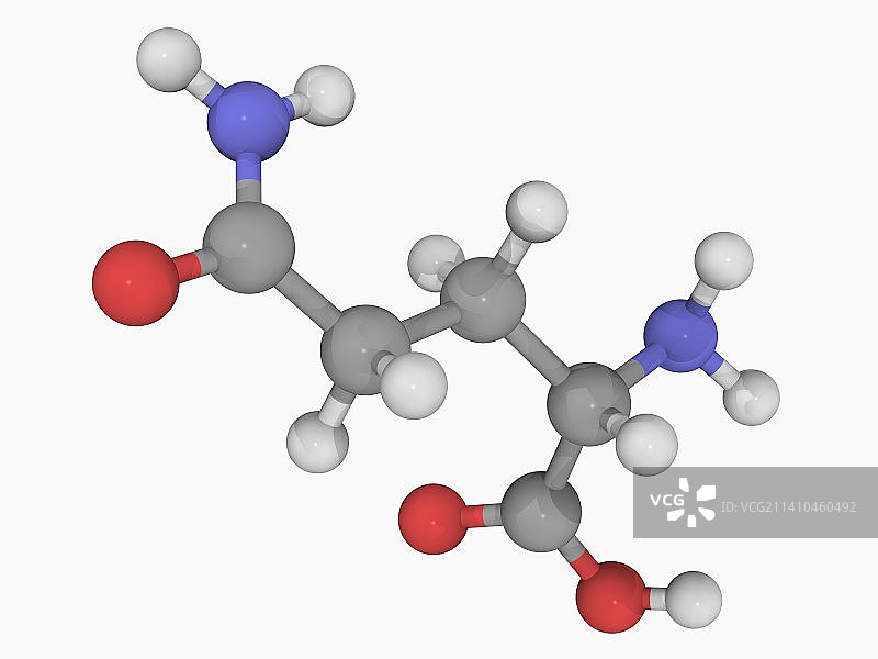 谷氨酰胺分子图片素材
