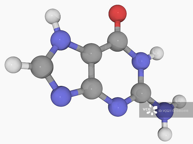 鸟嘌呤分子图片素材