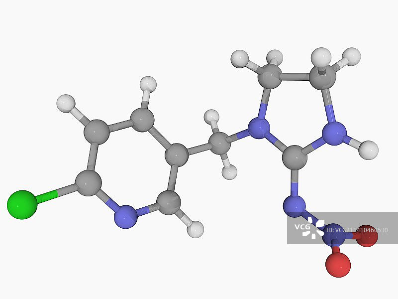 吡虫啉杀虫剂分子图片素材