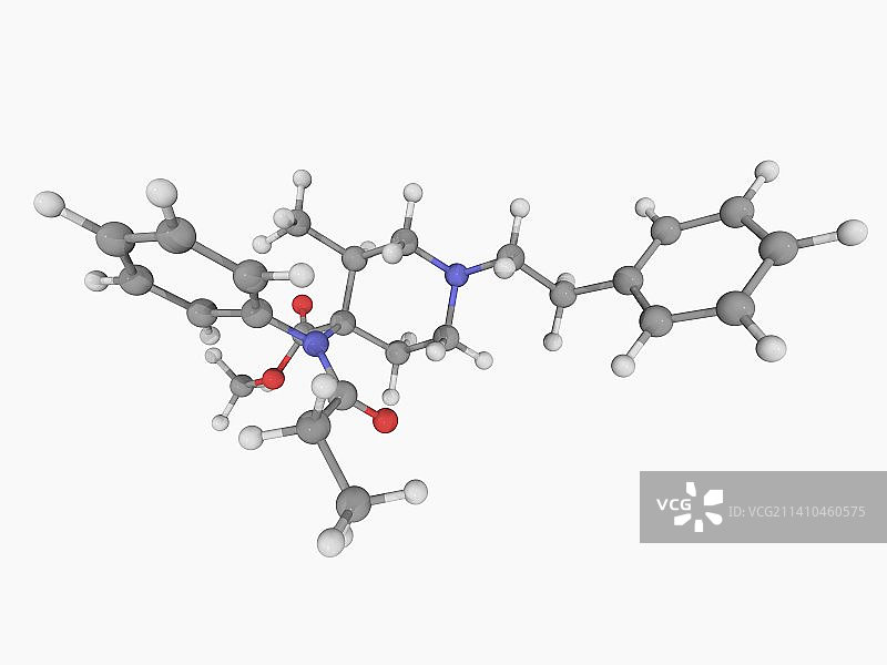 洛芬太尼药物分子图片素材