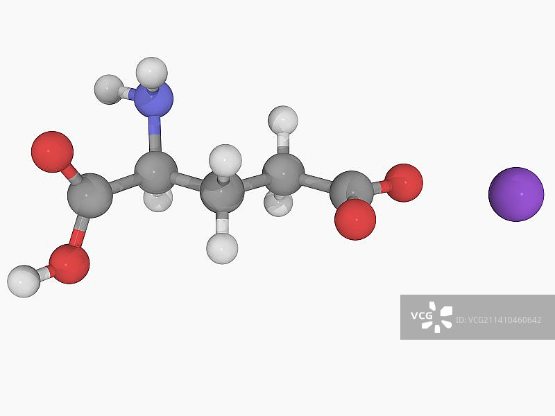 谷氨酸钠分子图片素材