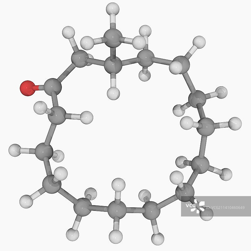 麝香酮分子图片素材
