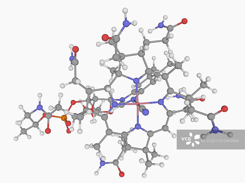维生素B12钴胺素分子图片素材