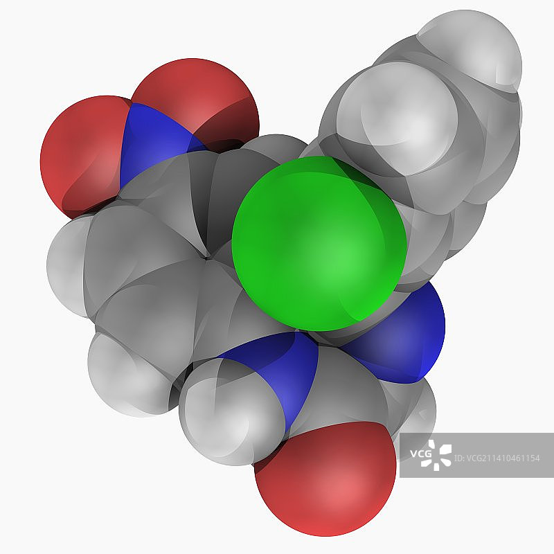 氯硝西泮药物分子图片素材