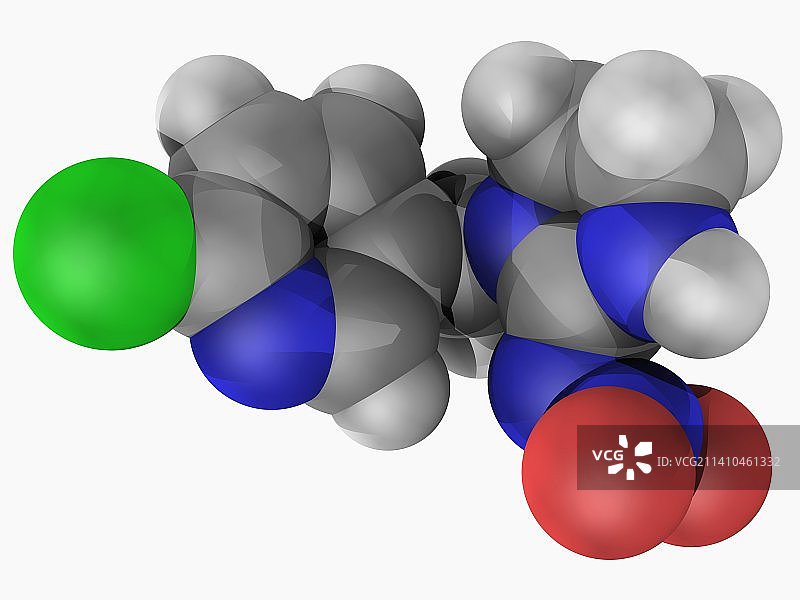吡虫啉杀虫剂分子图片素材