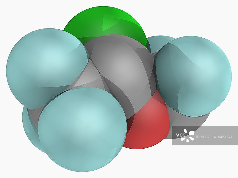 异氟醚分子图片素材