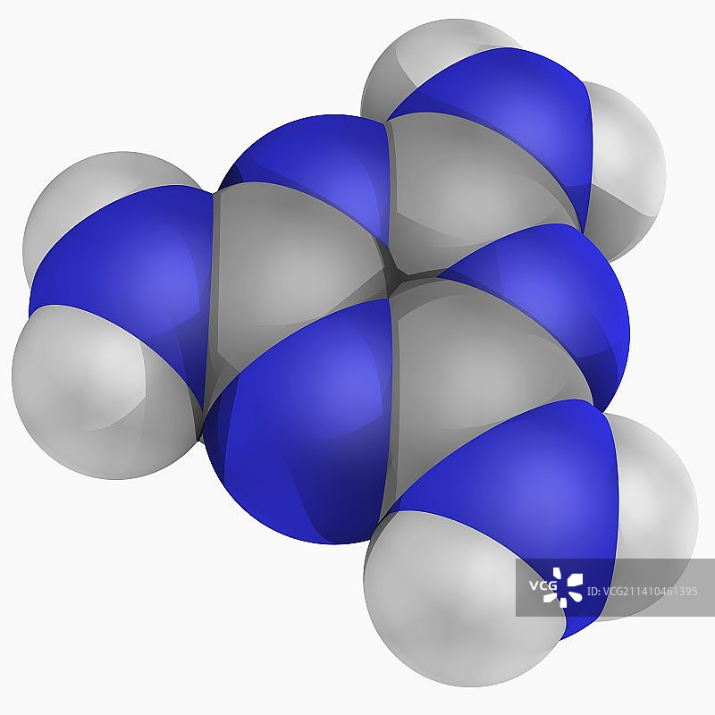 三聚氰胺分子图片素材