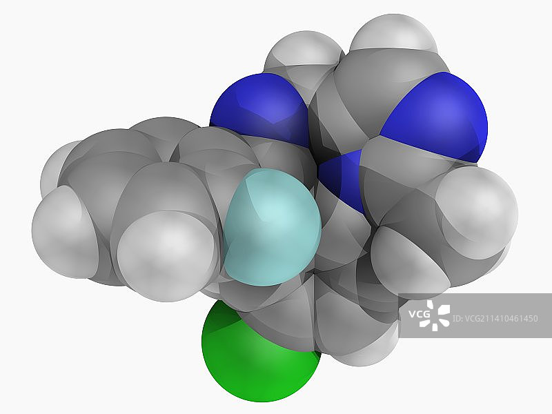 咪达唑仑药物分子图片素材