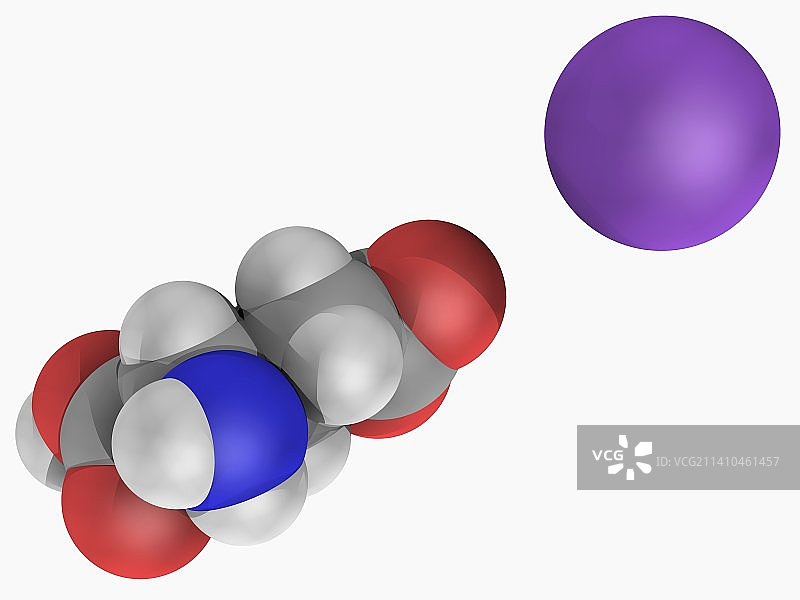 谷氨酸钠分子图片素材