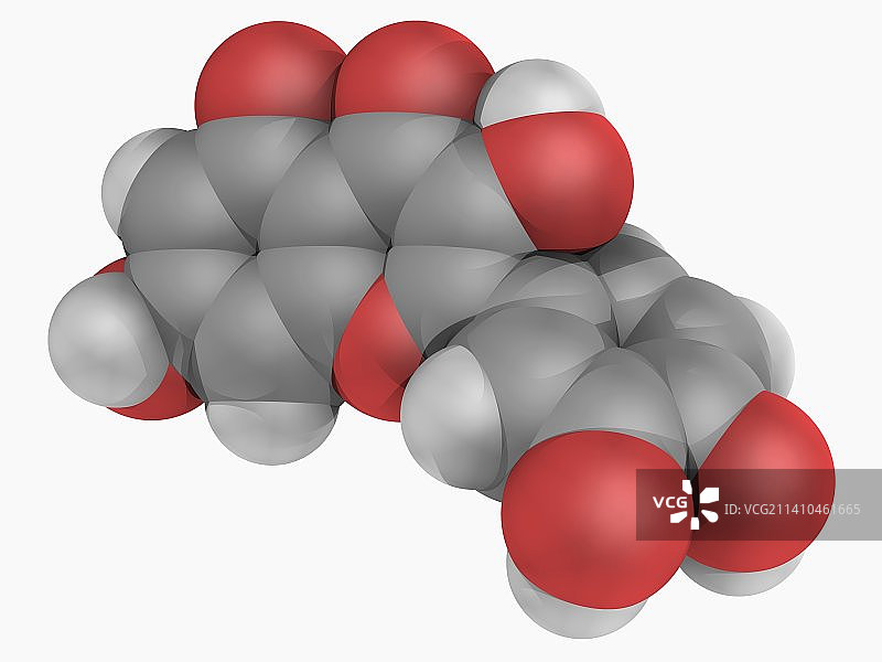 槲皮素分子图片素材