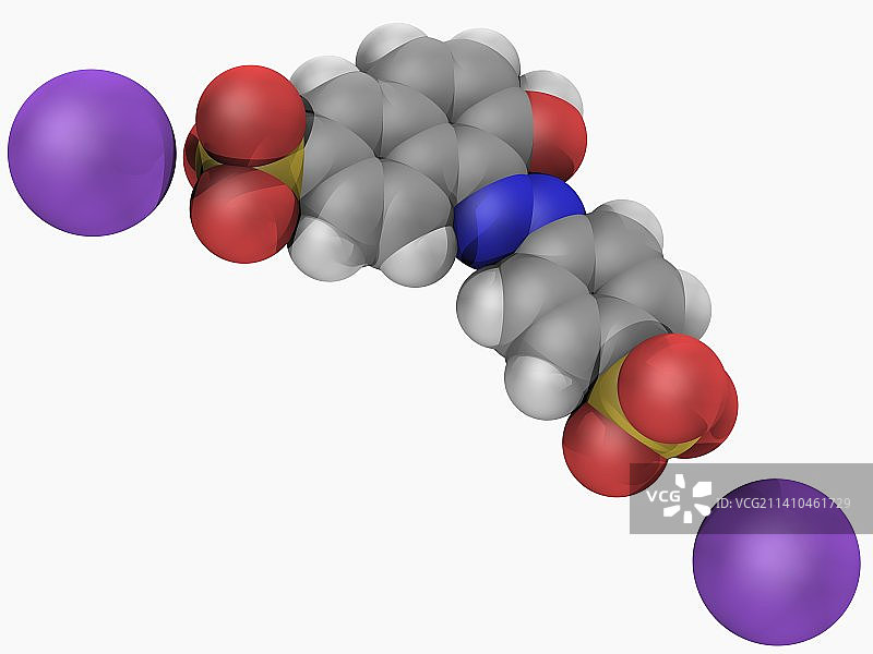 日落黄FCF分子图片素材