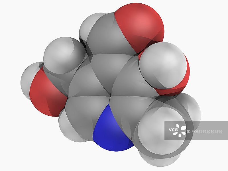 维生素B6吡哆醛分子图片素材