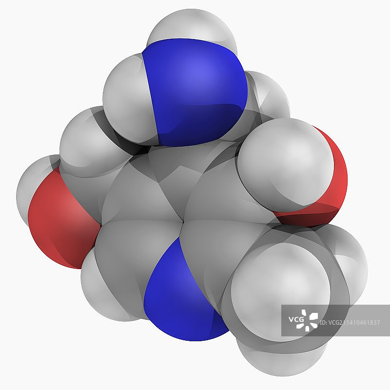 维生素B6吡哆沙明分子图片素材