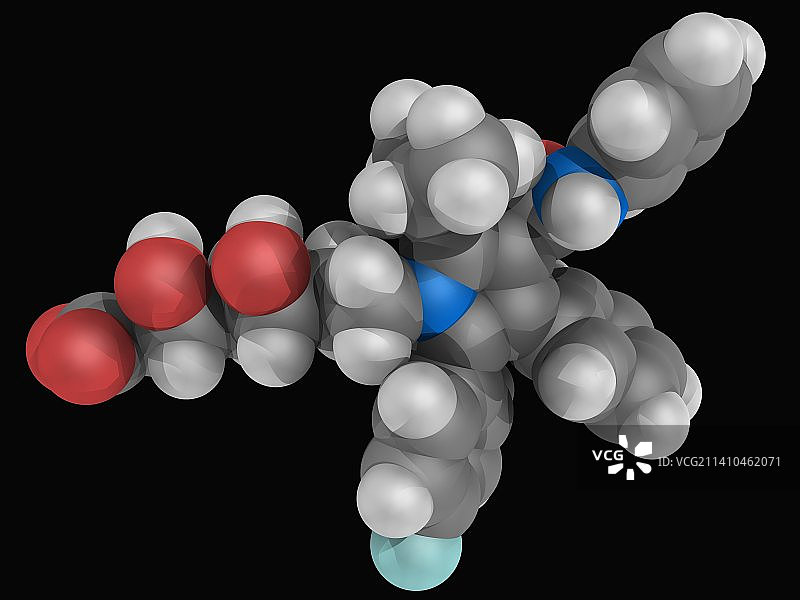 阿托伐他汀药物分子图片素材