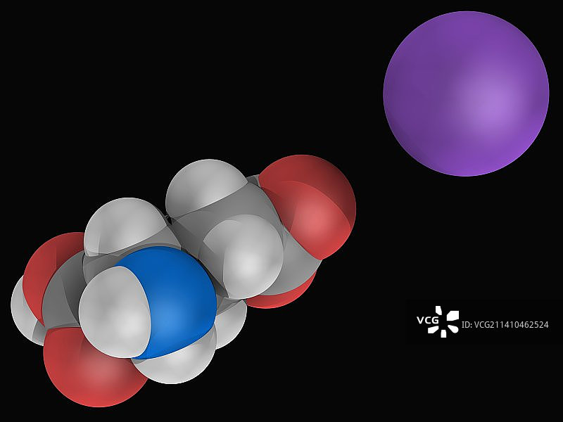谷氨酸钠分子图片素材