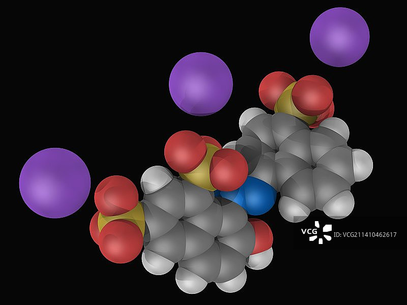 丽春红4R分子图片素材