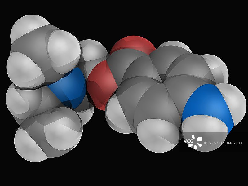 普鲁卡因药物分子图片素材