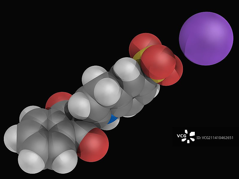 喹啉黄E104分子图片素材