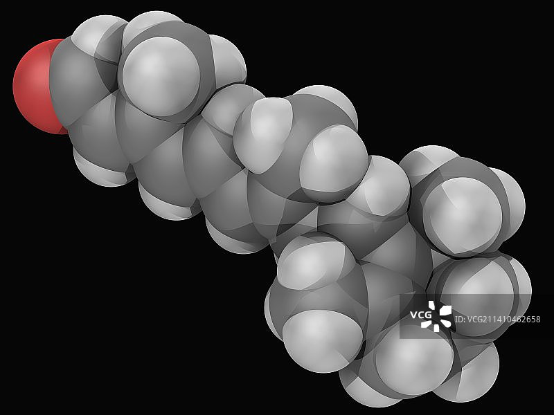 视网膜维生素A分子图片素材