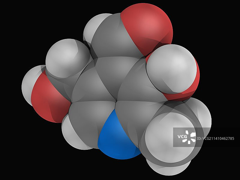 维生素B6吡哆醛分子图片素材