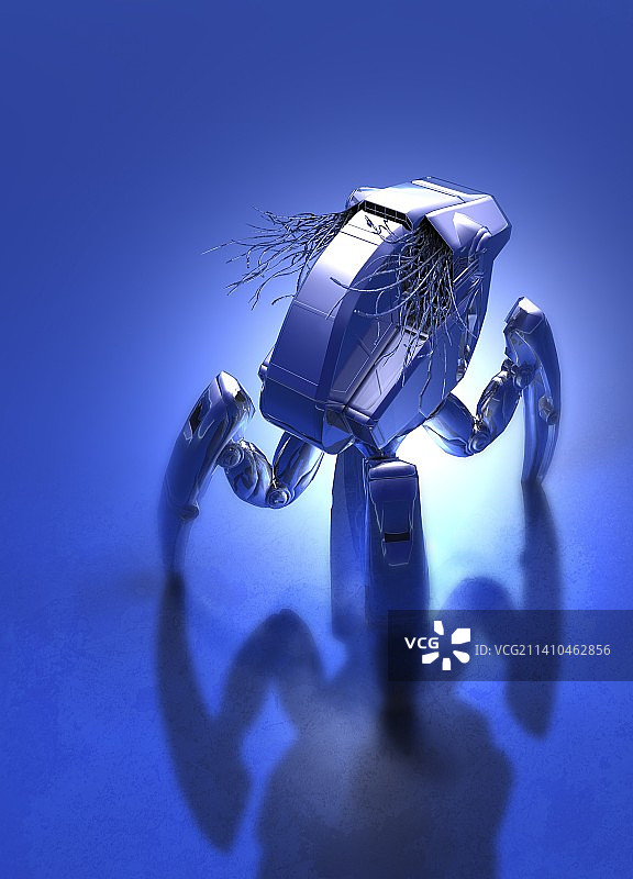 微型机器人概念艺术作品图片素材