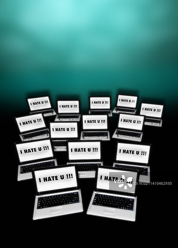 网络欺凌概念艺术图片素材